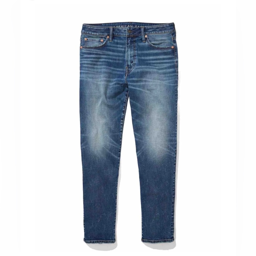 American Eagle Jeans Mens 32x32 Blue Denim Airflex Temp Tech Baggy Stretch NEW